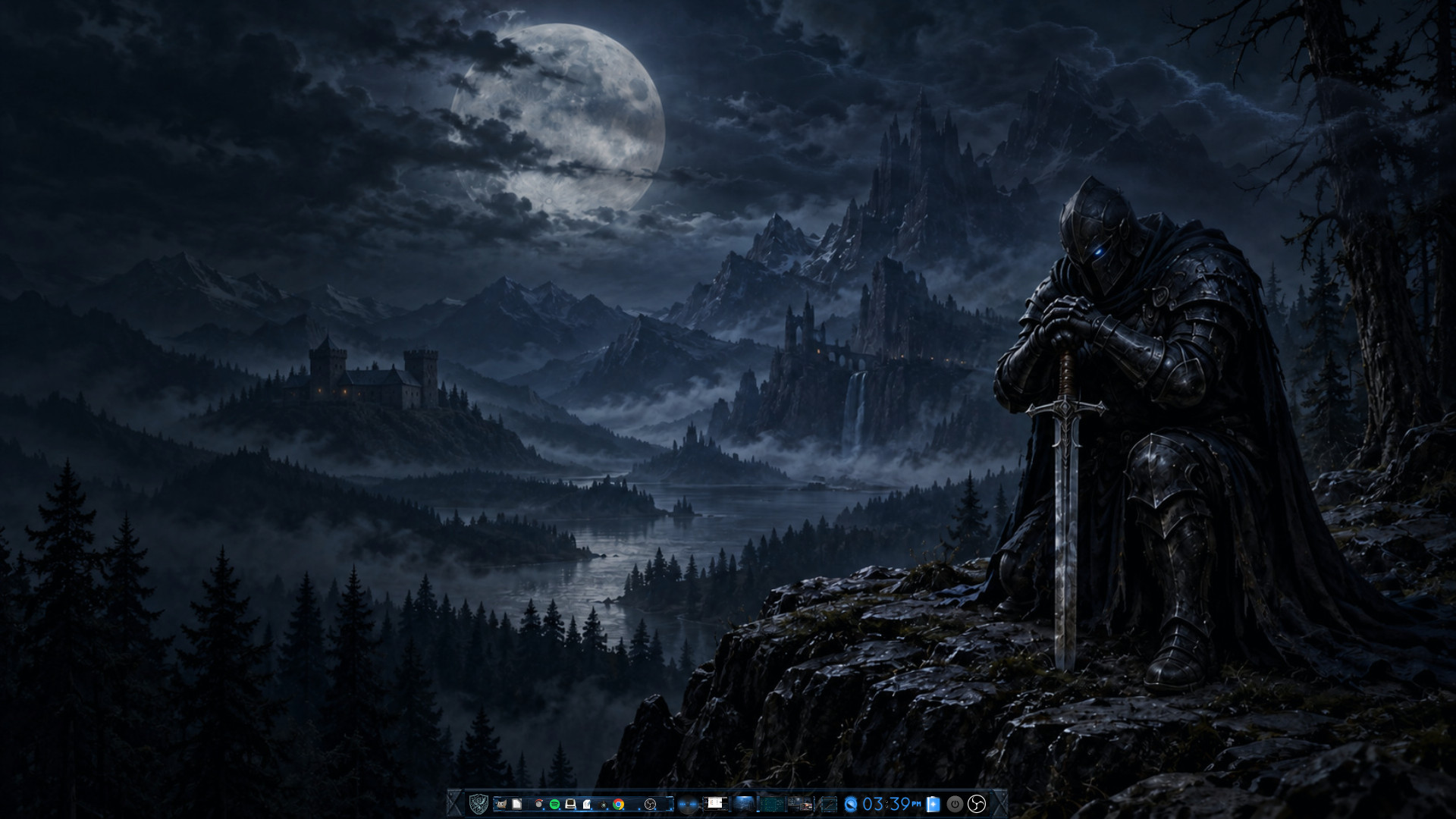 BlackKnight desktop wallpaper and blue-steel shelf