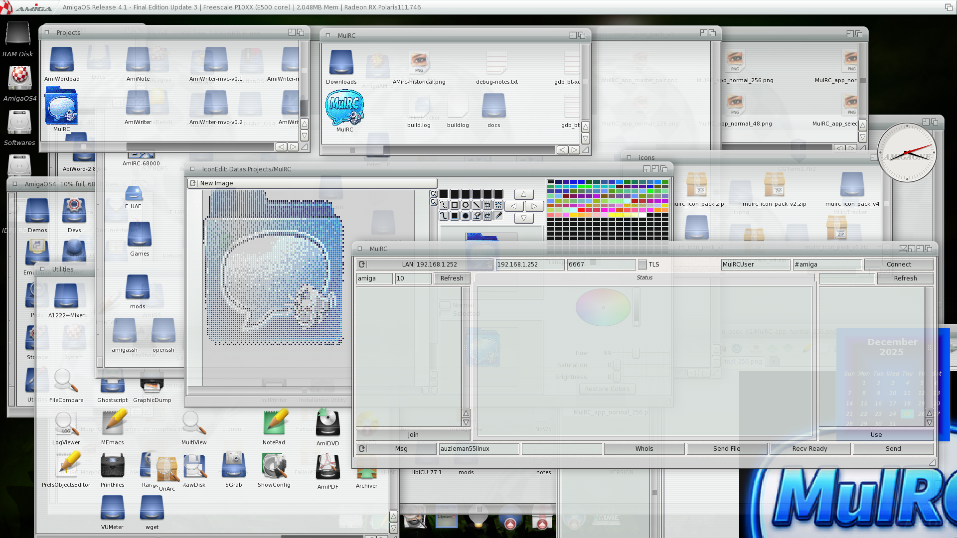MuIRC icon set and Workbench integration proof